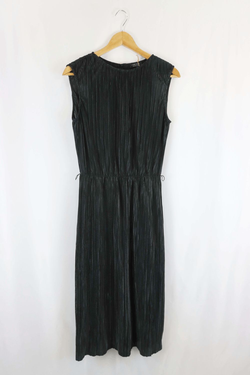 Forcast Black Pleated Dress 10