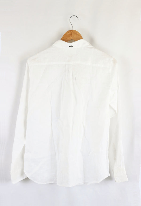 Uniqlo White Linen Shirt S Reluv Clothing Australia