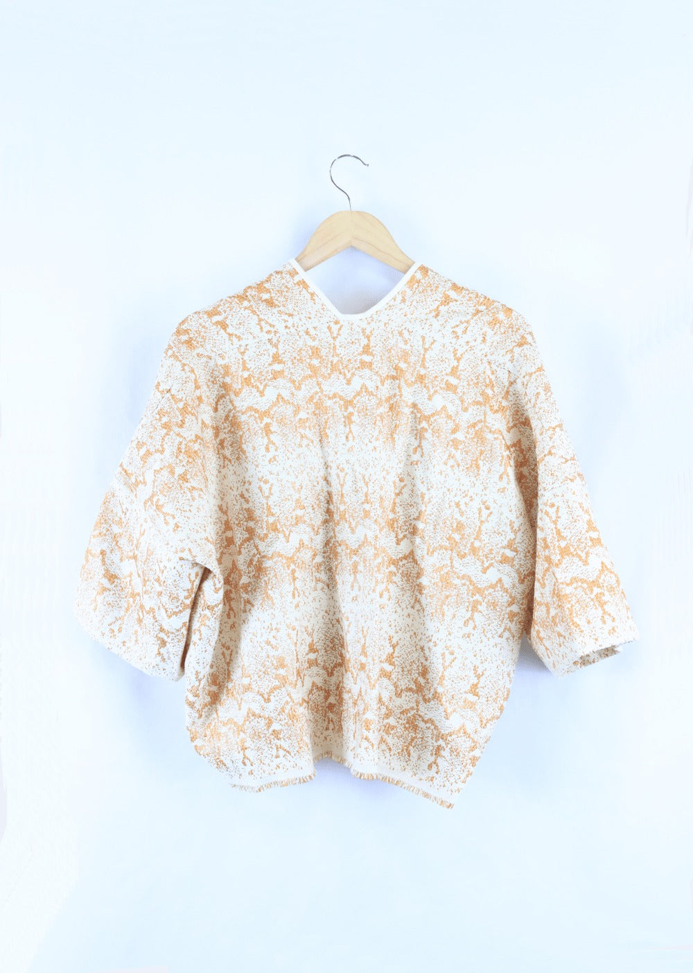 Ottod Ame Brown And Gold Cardigan L