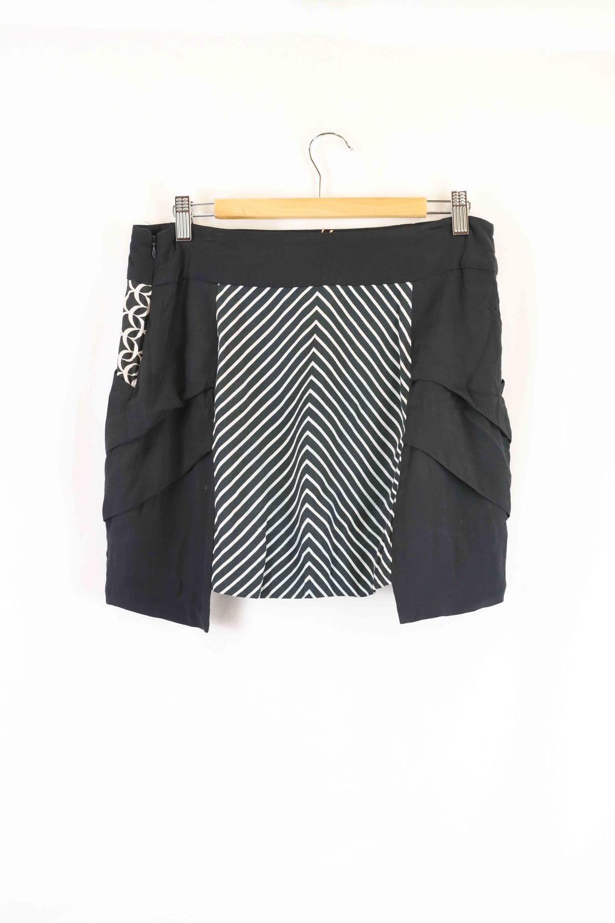 Sass &amp; Bide Black Printed Skirt 10