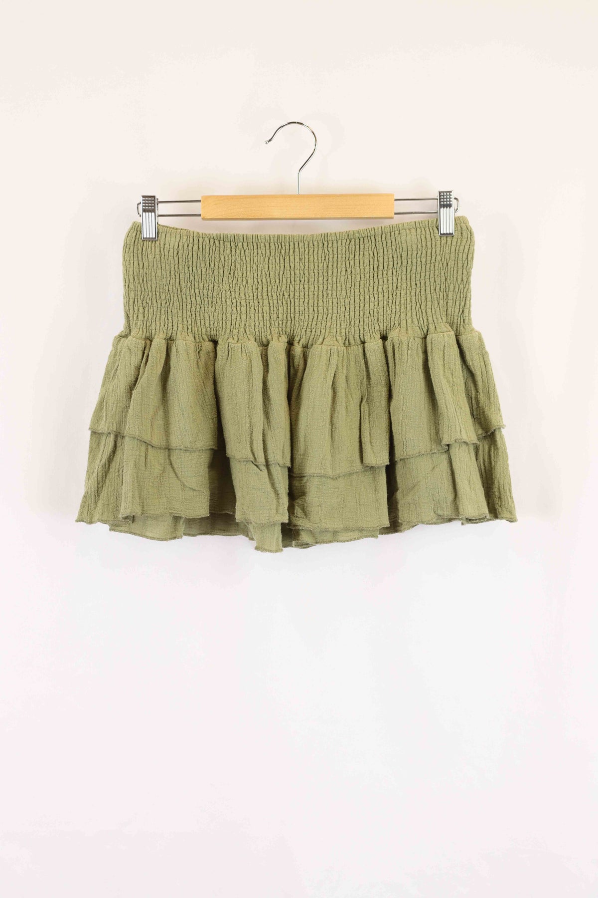 Lost in Lunar Green Mini Skirt 10
