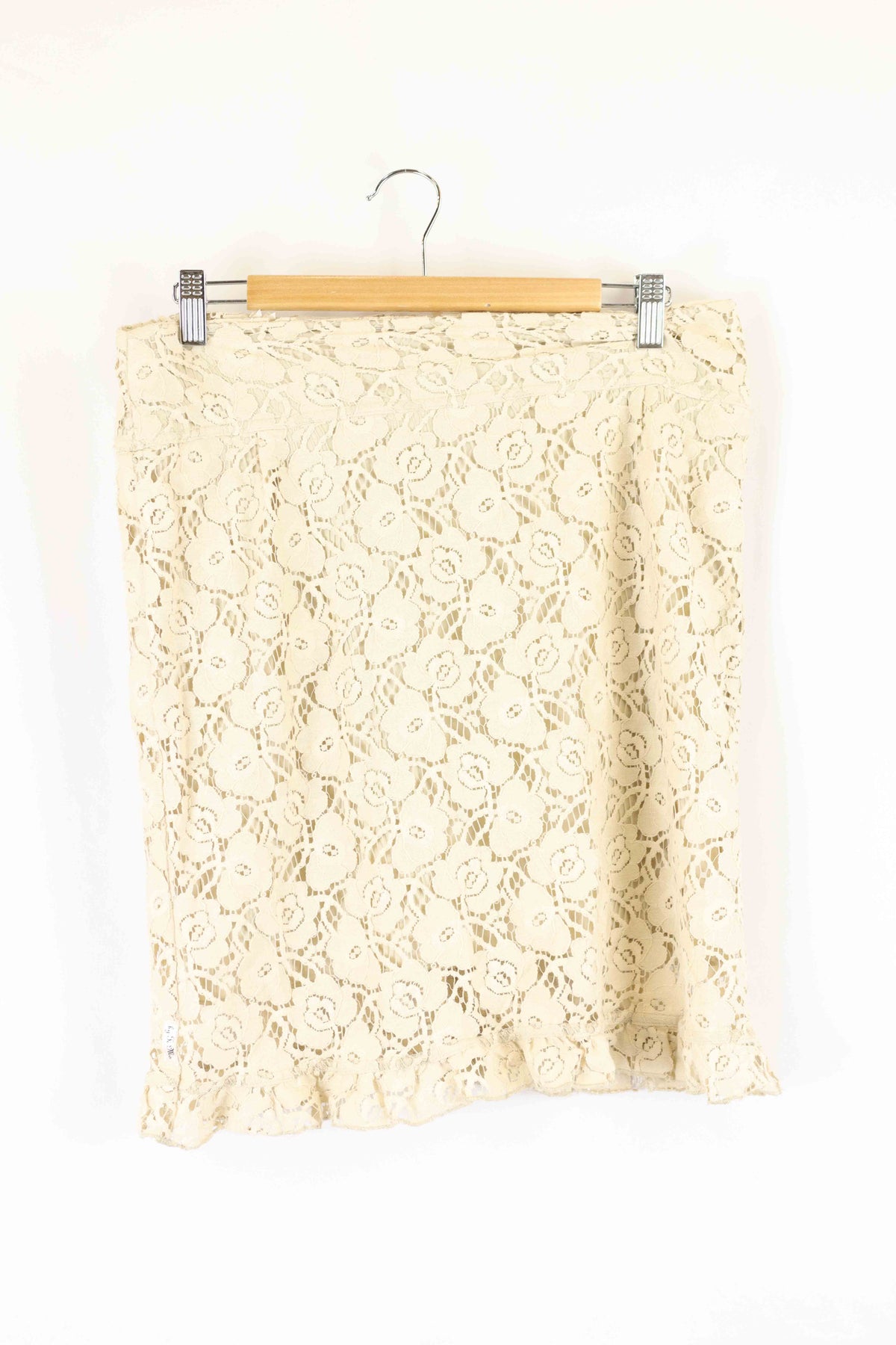 By Ti Ma Brown Lace Skirt M