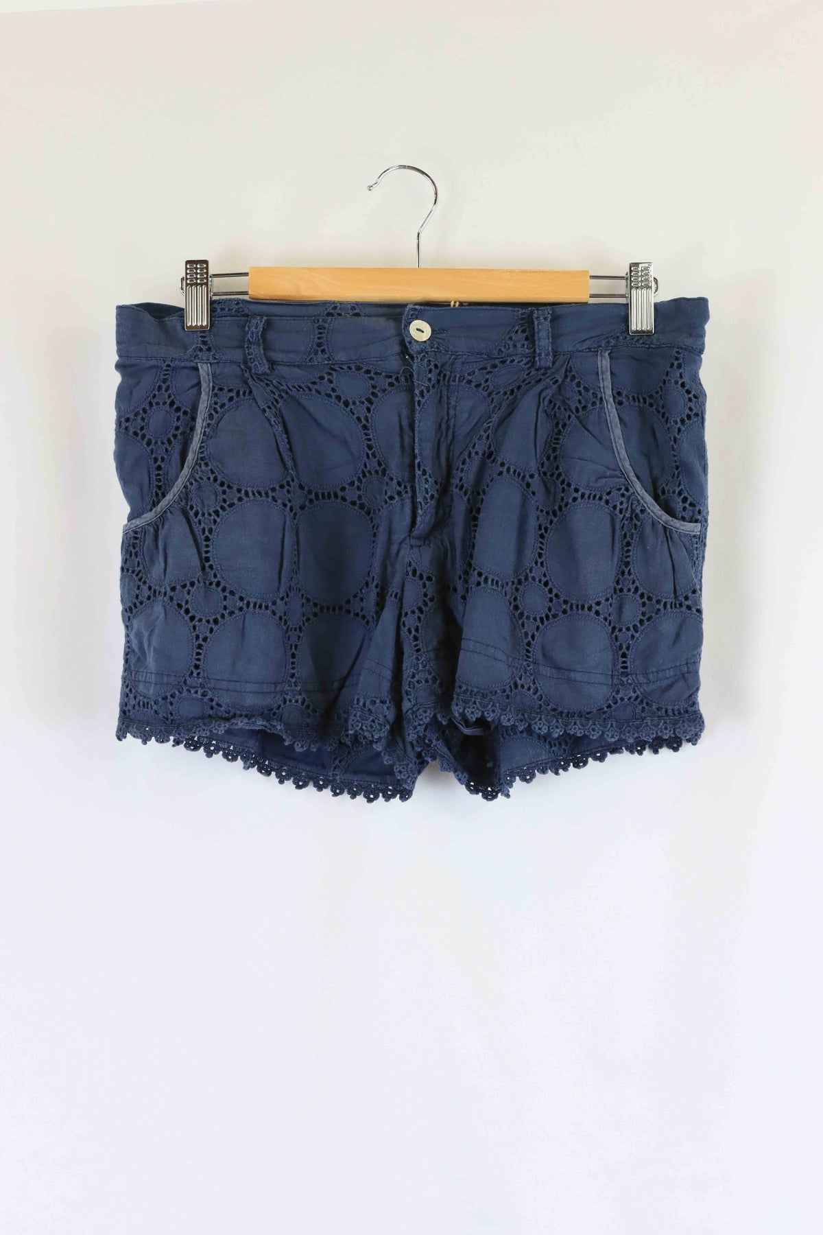 Tilly by Lee Mathews Blue Lace Shorts 8