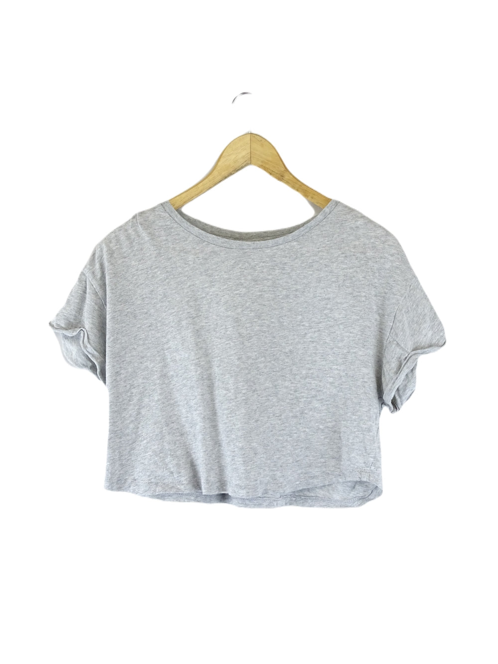 Silent Theory Grey Cropped T-Shirt 10