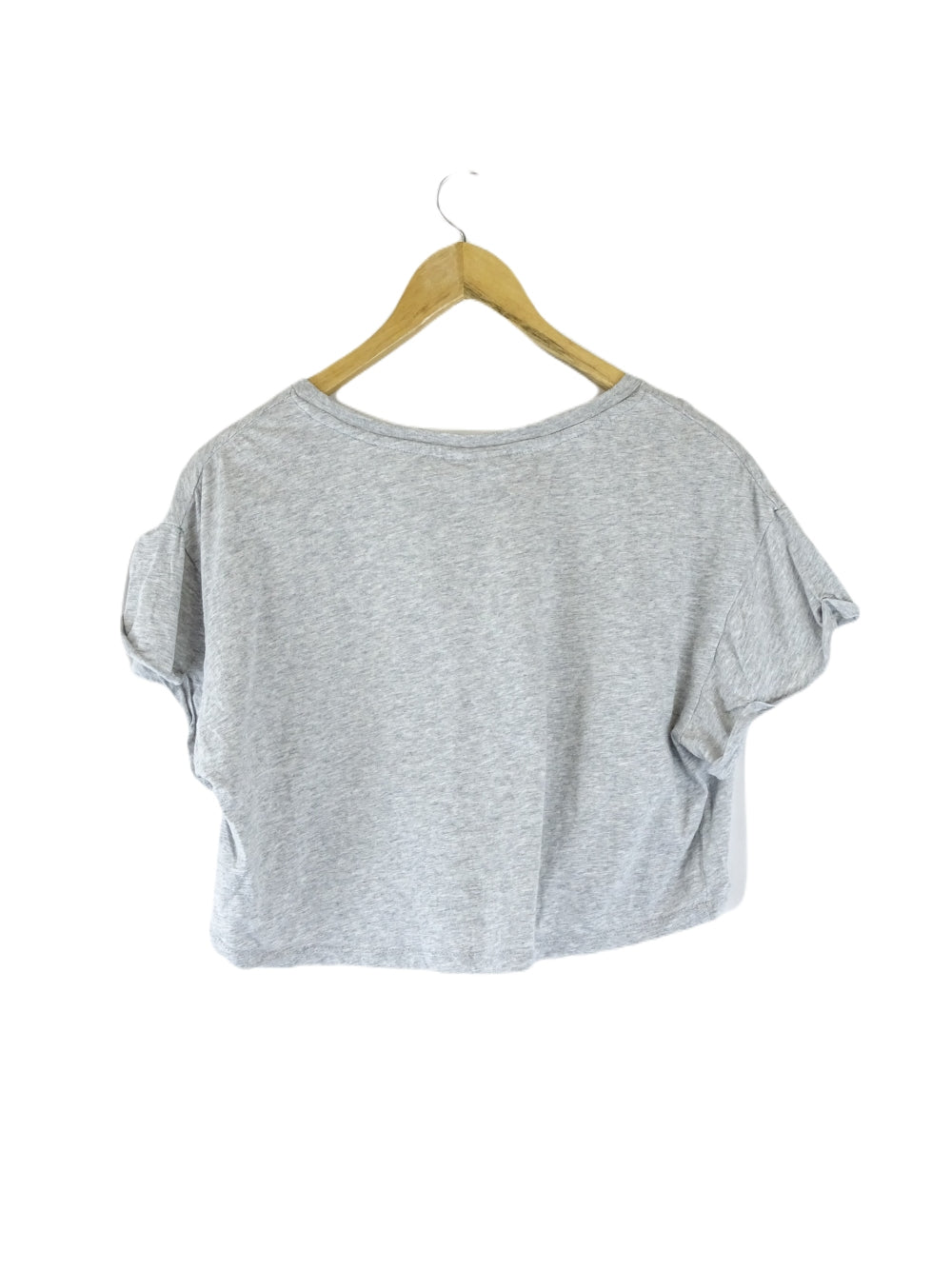 Silent Theory Grey Cropped T-Shirt 10