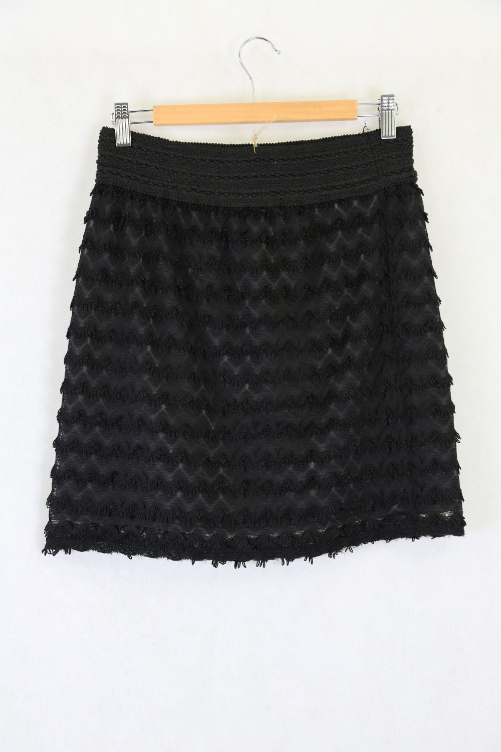 Avocado Black Lace Mini Skirt 15