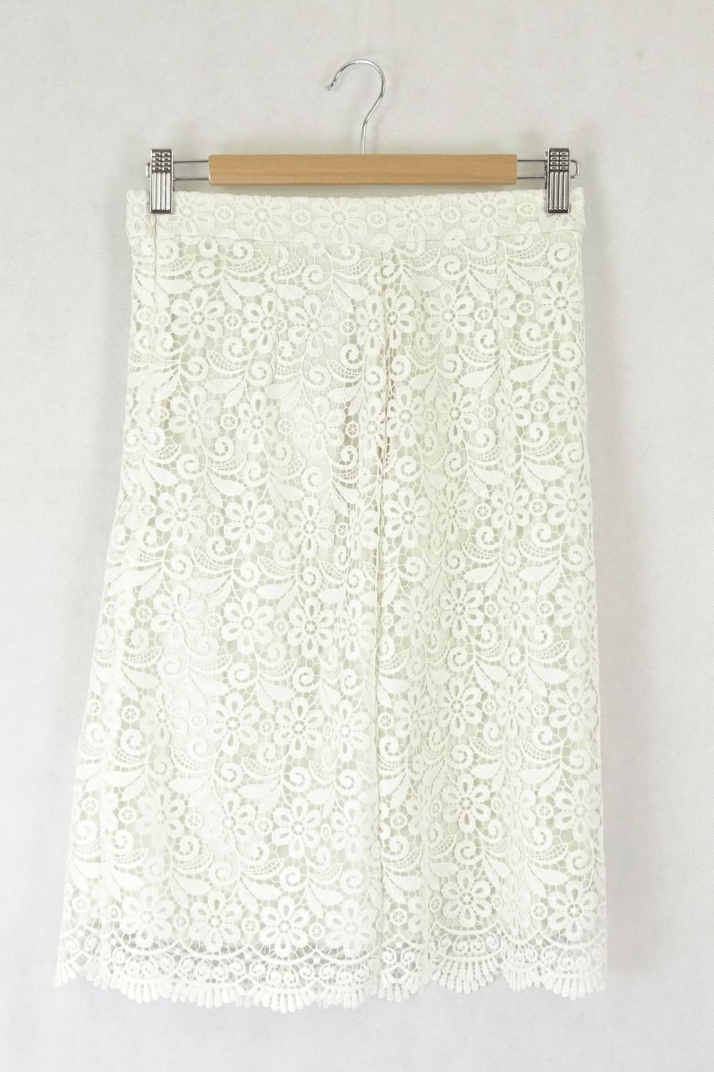 Uniqlo Cream Lace Skirt S
