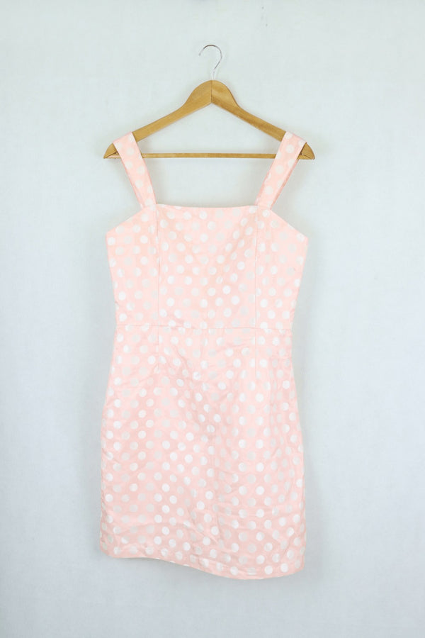 Khoko Pink Polka Dot Dress 10 Reluv Clothing Australia