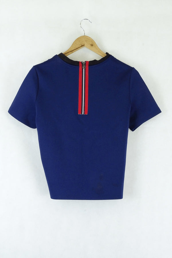 Shakuhachi Striped Blue And White Top S Reluv Clothing Australia