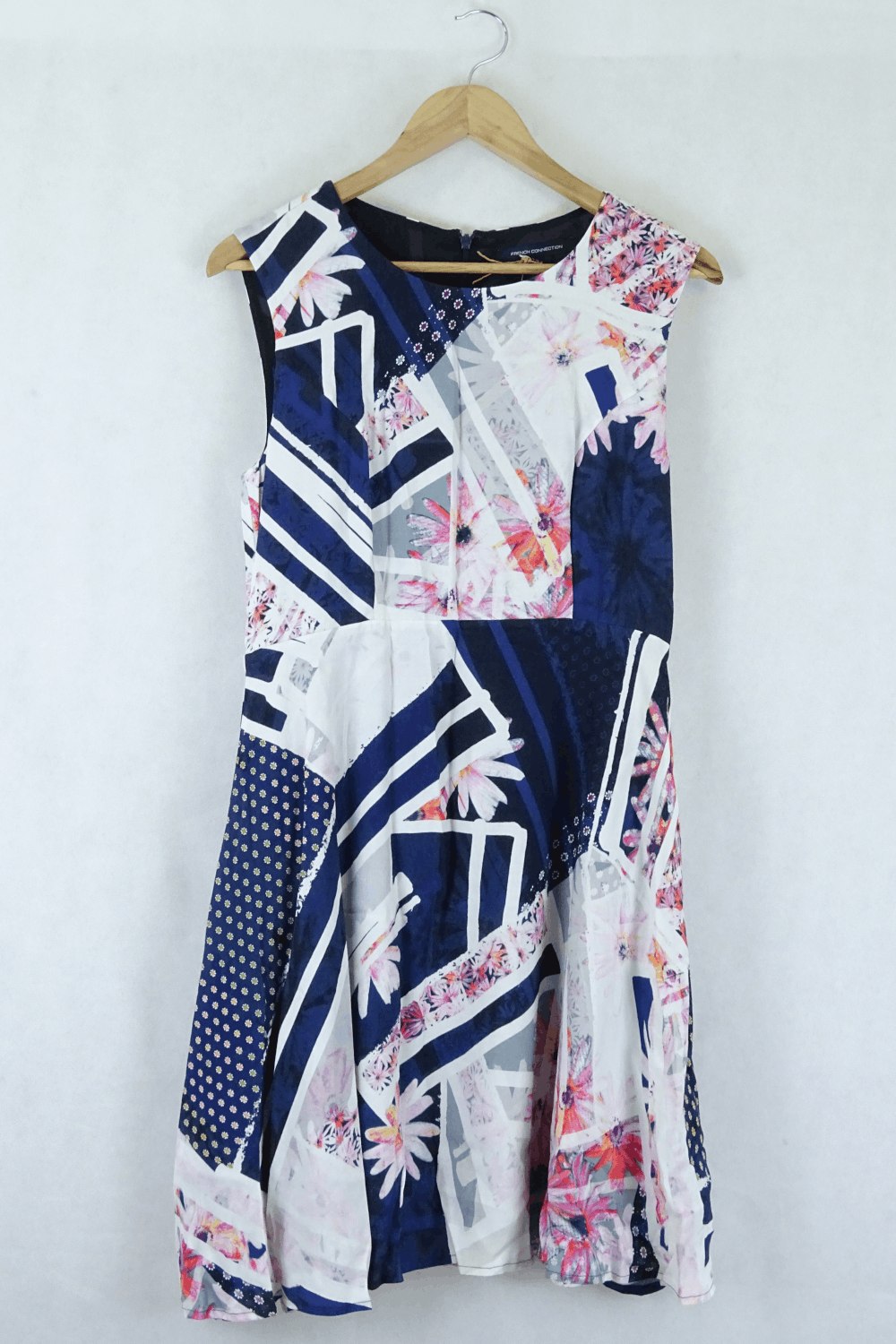 French Connection Navy Print Dress 12