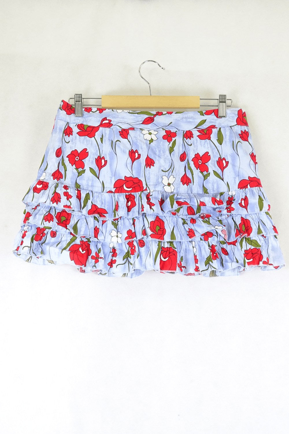 Otto Mode Floral Red Skirt 12
