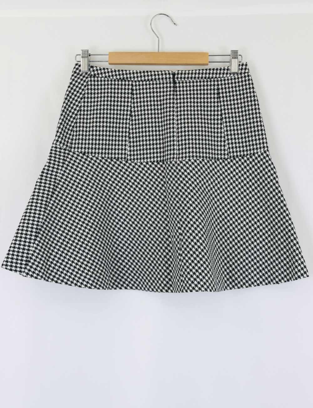 Marcs Mini Black And White Gingham Skirt 8