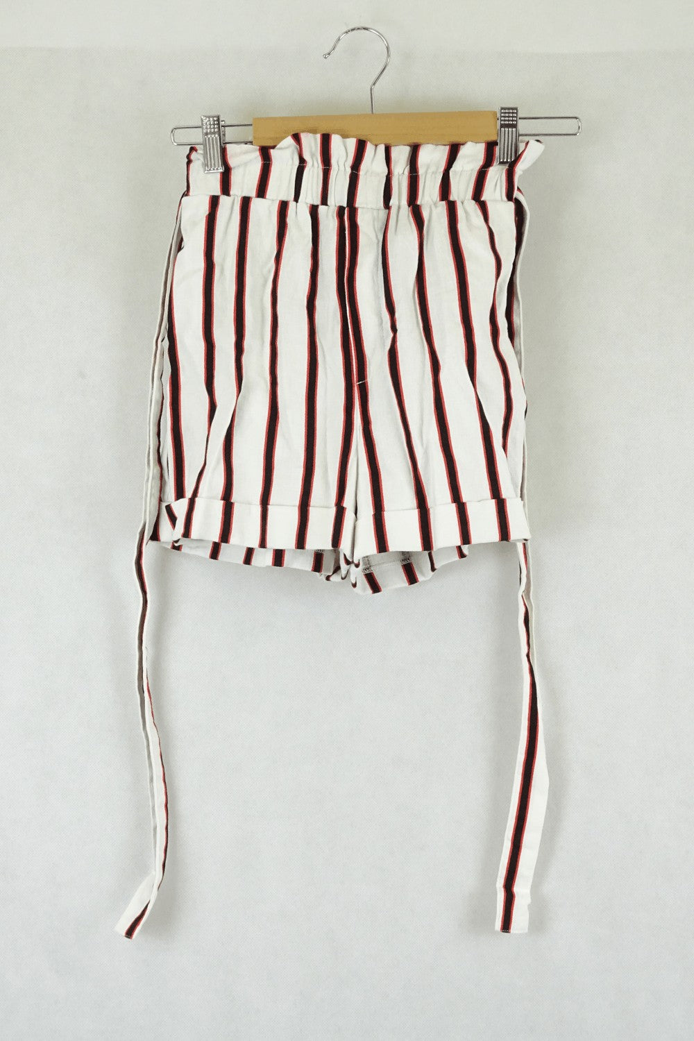 Bardot Striped Red,Black And White Shorts 6