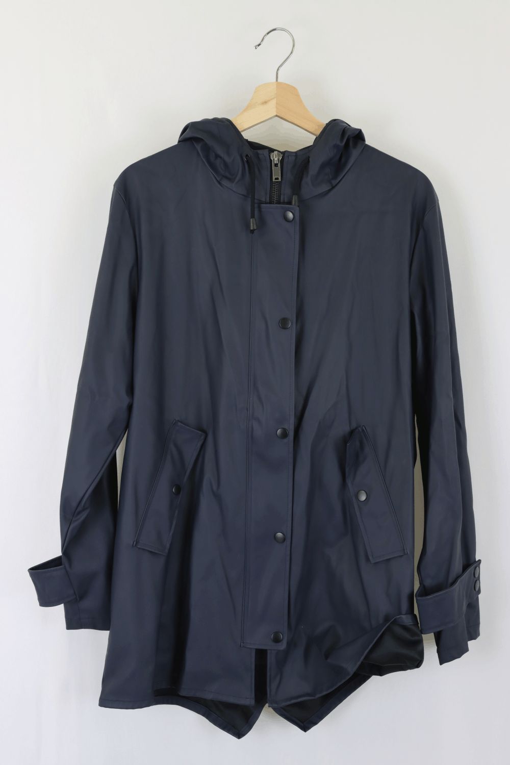 Zara Navy Rain Coat S