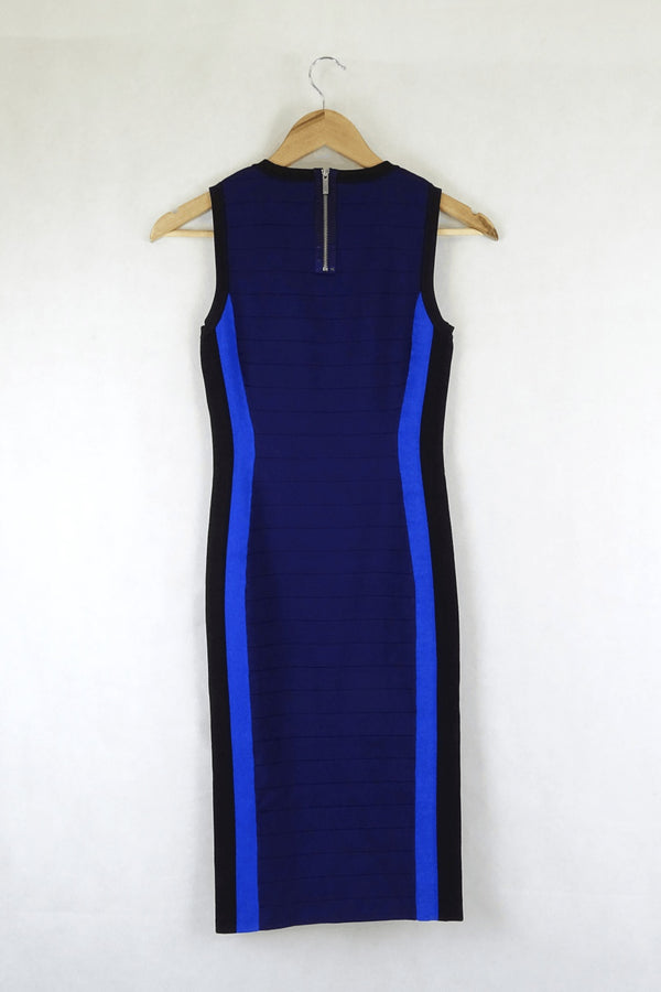 Karen Millen Bodycon Blue Dress XS Reluv Clothing Australia