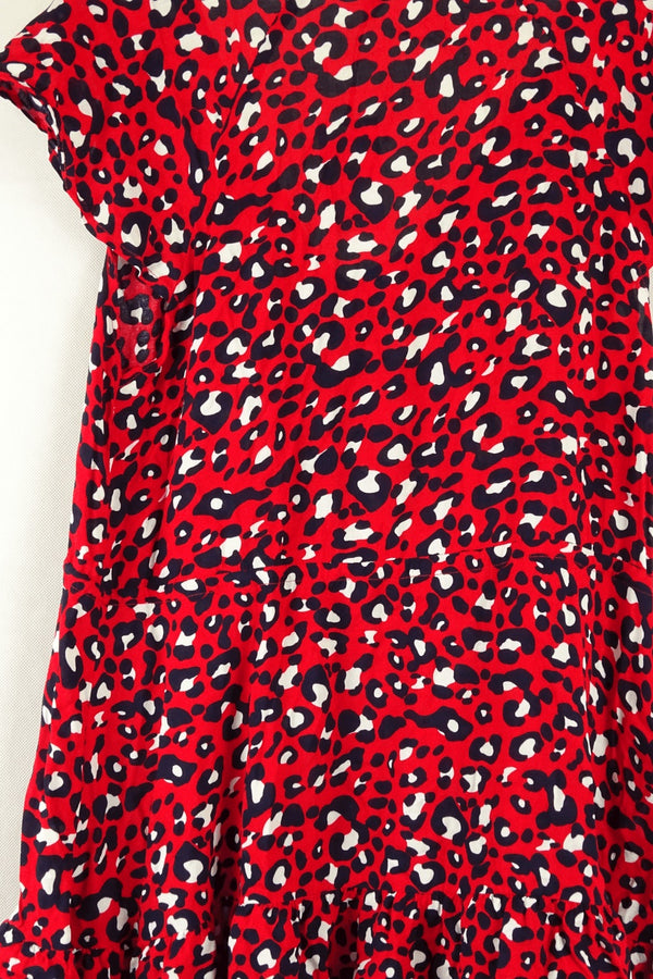 Red Animal Print Dress S Reluv Clothing Australia
