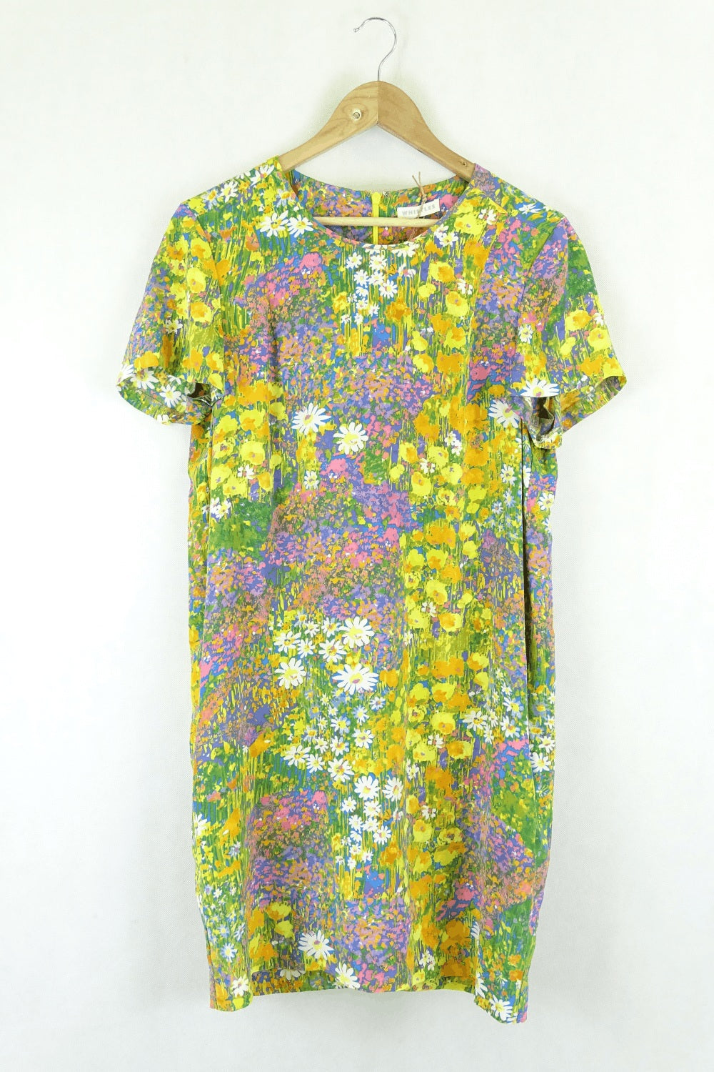Whistles Yellow Multi Coloured Floral Dress 12