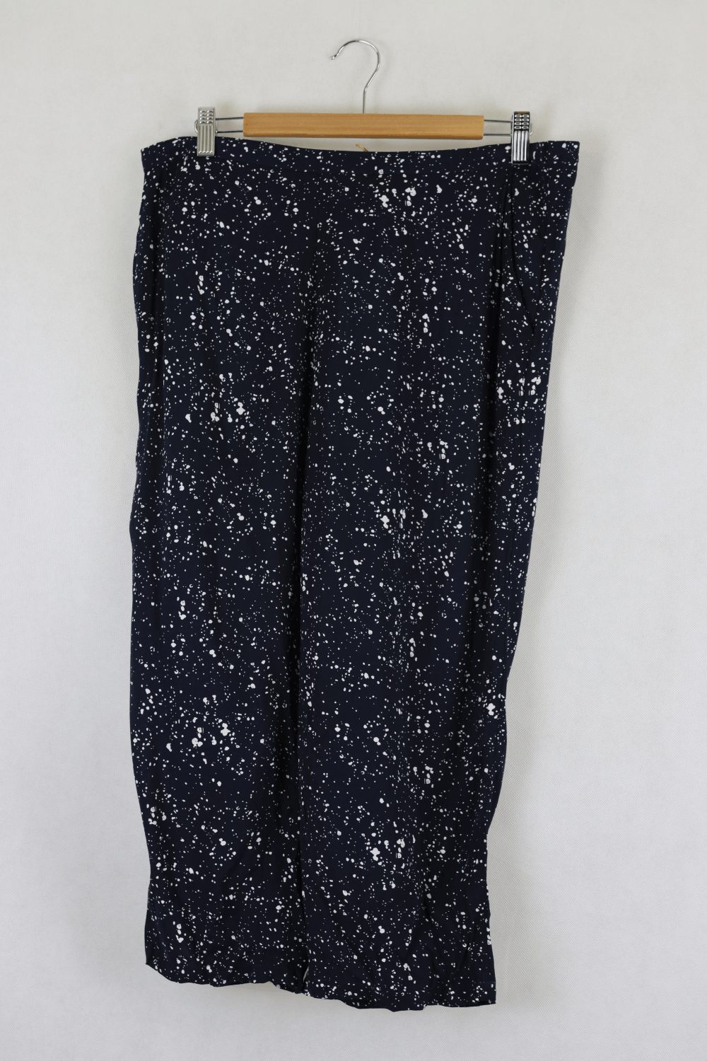 House Of Three Navy Pants With White Pattern Pants XL
