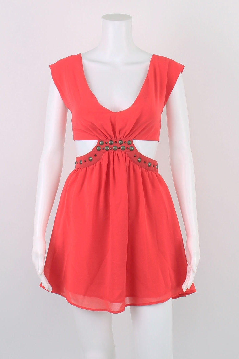 Bettina Liano Pink Side Cutout Dress 6