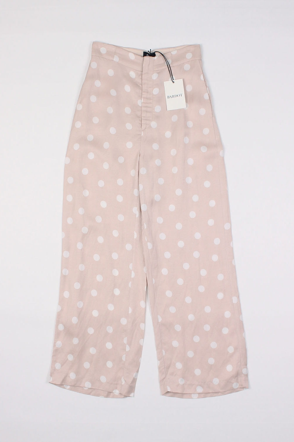 Bardot Pink Polka Dot Wide Leg Pants 6
