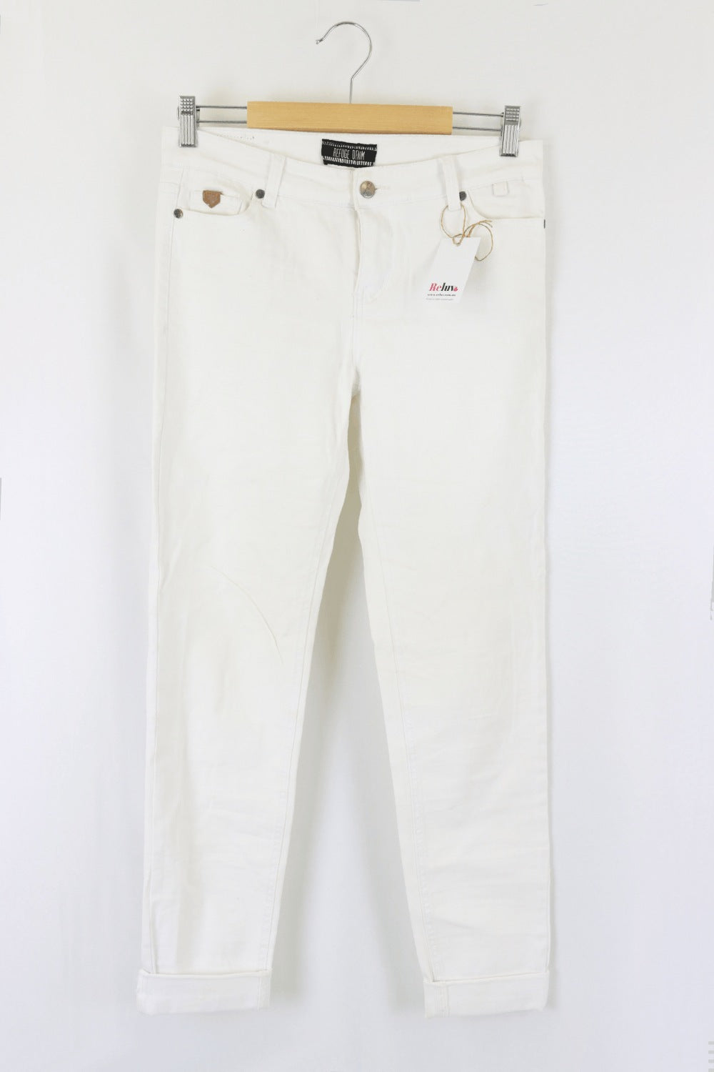 Refuge Denim White Jeans 12