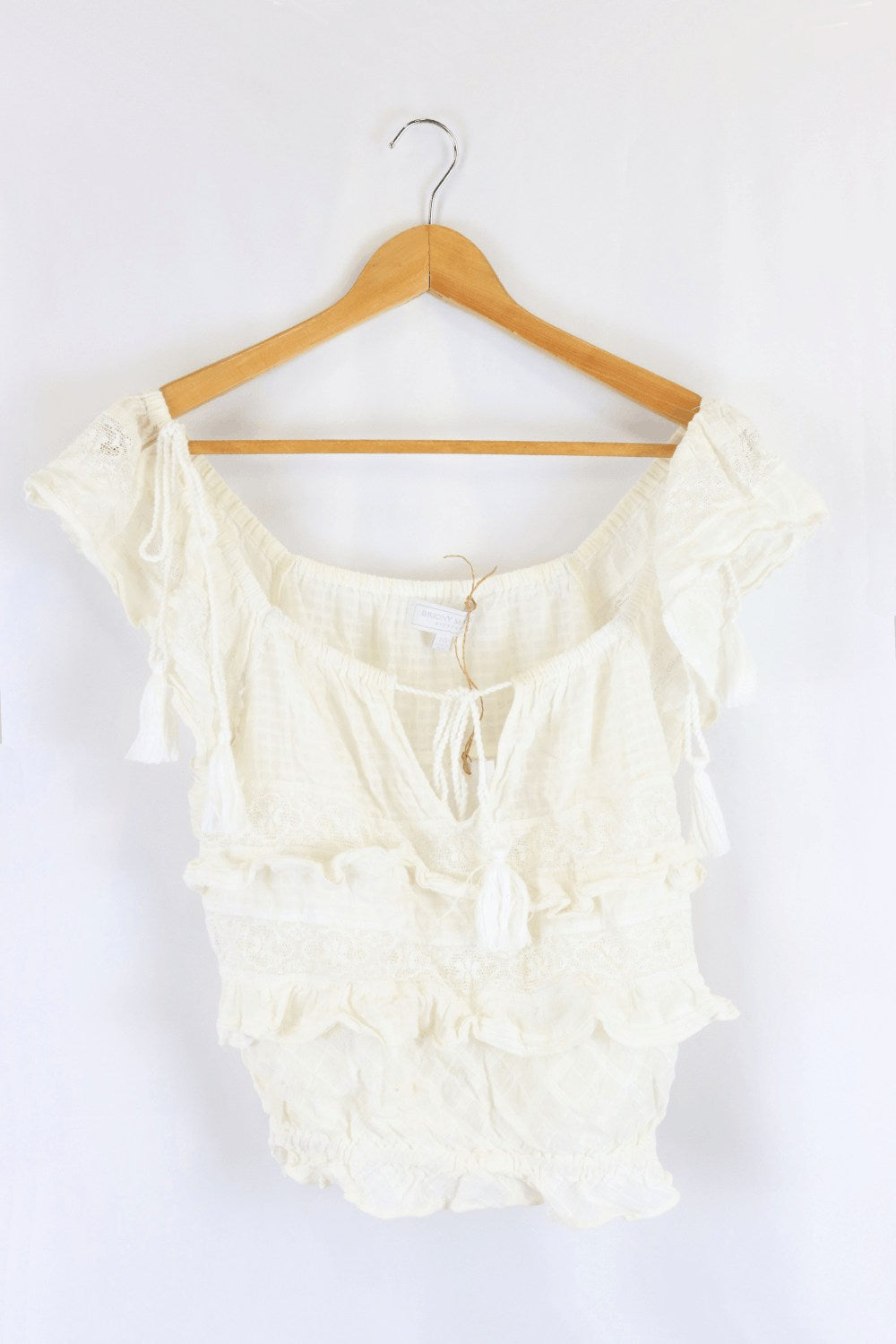 Briony Marsh White Top With Lace 10