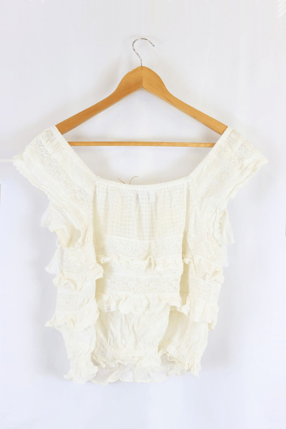 Briony Marsh White Top With Lace 10