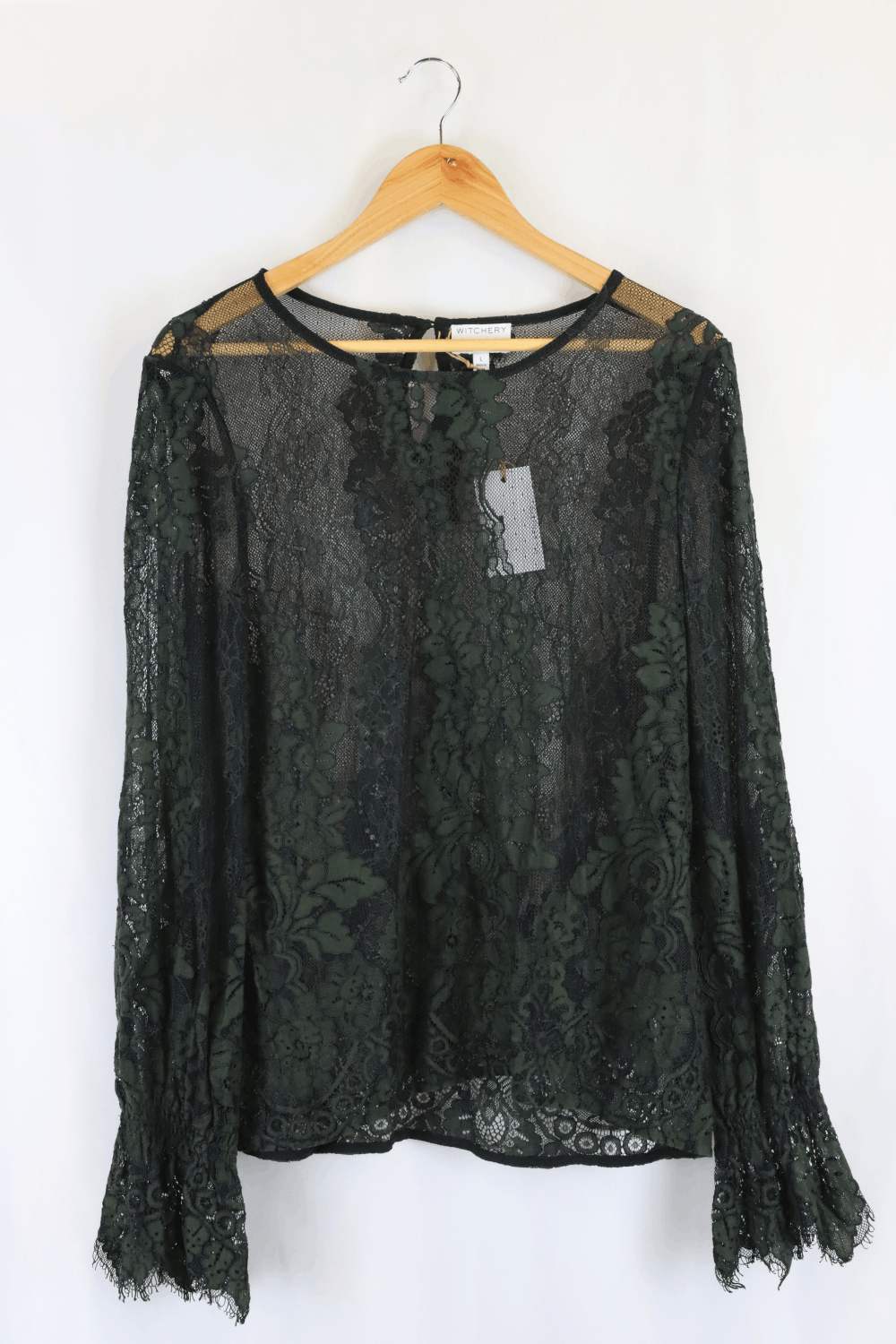 Witchery Black Lace Top L