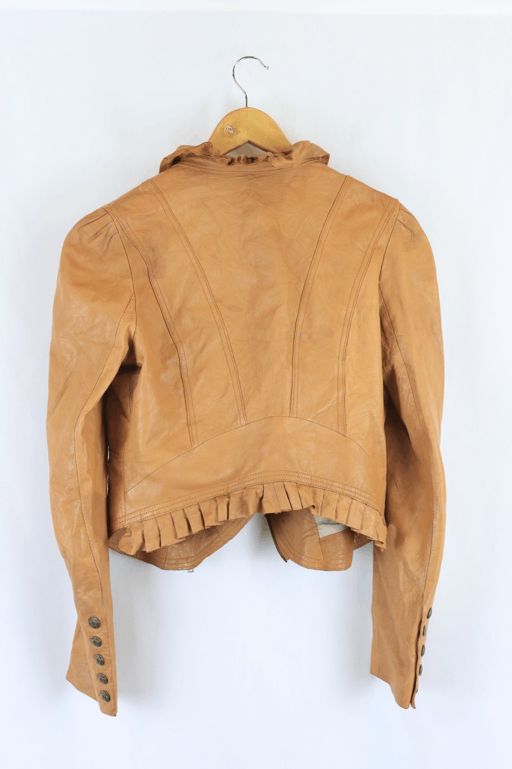 Alice by temperley Brown Leather Jacket 10