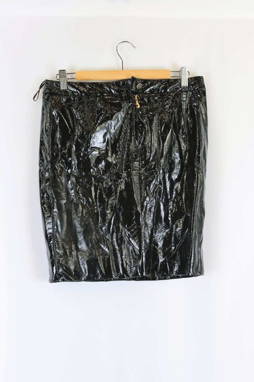 Dolce &amp; Gabbana Faux Leather Skirt S