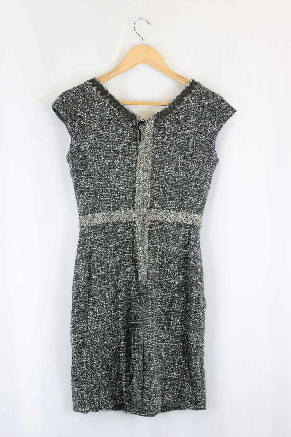 Rebecca Taylor Woven Grey Dress S