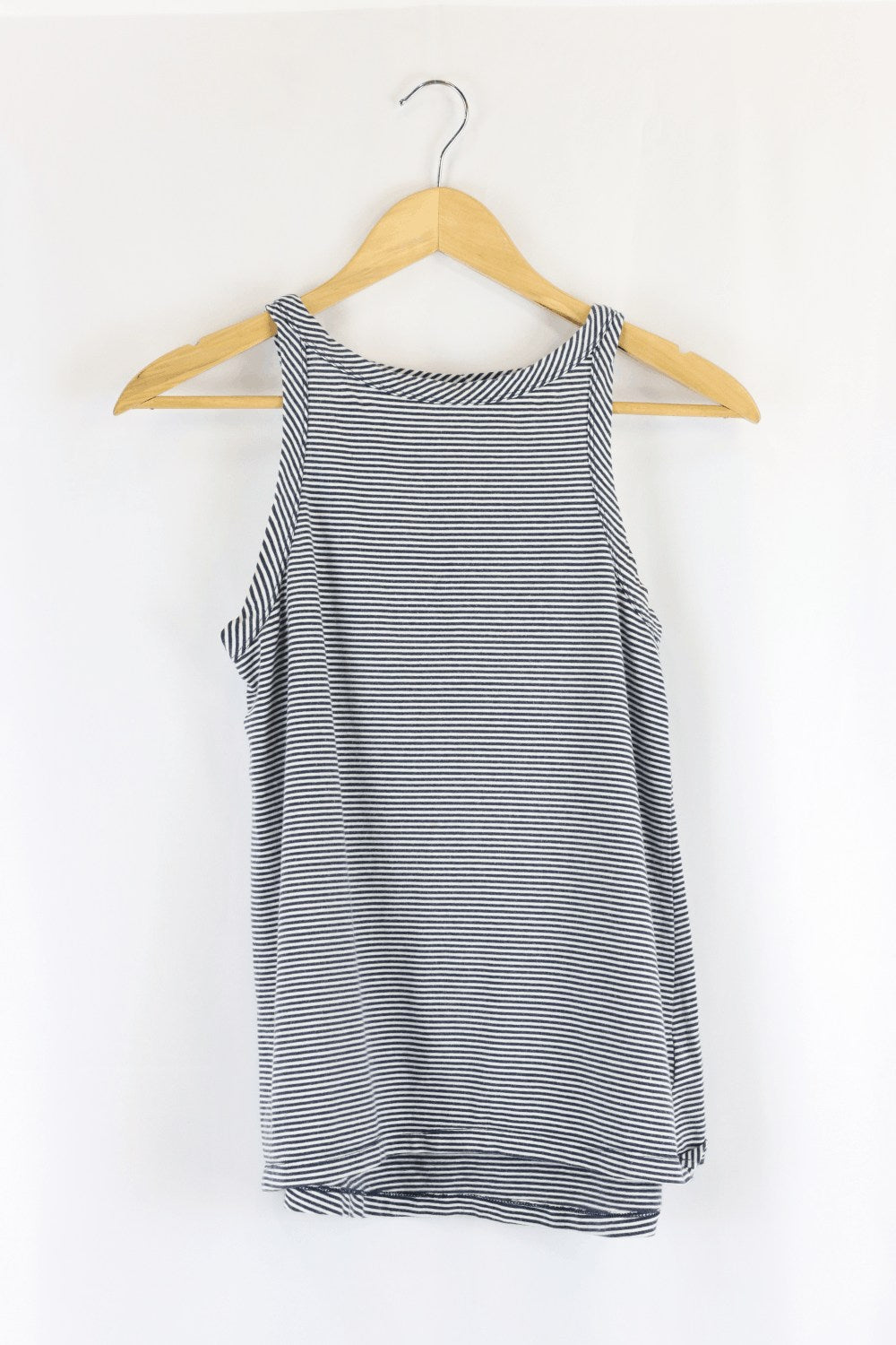 Huffer Navy And White Singlet S