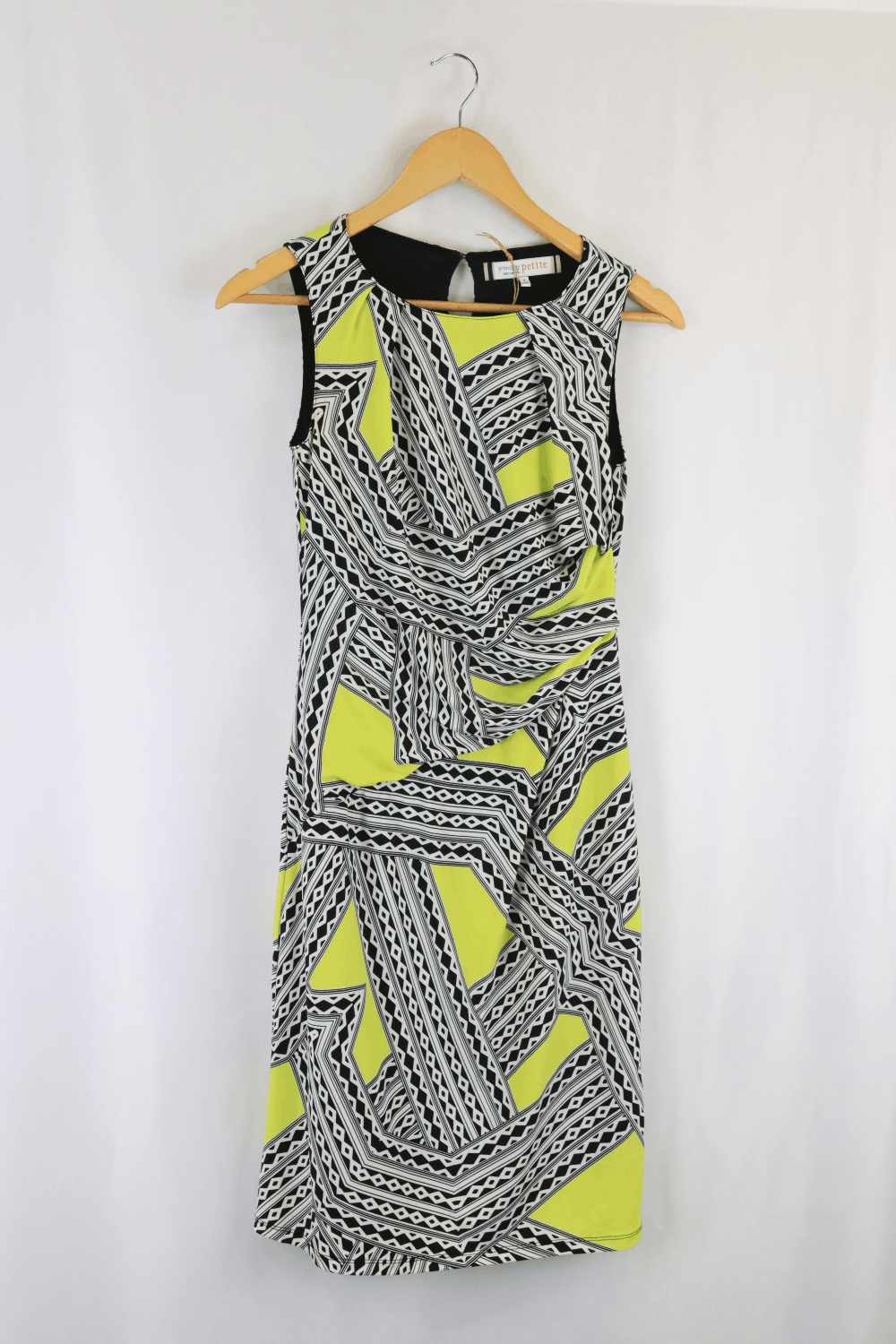 Principles By Bendelisi Petite Black and White and YELLOW Dress 8