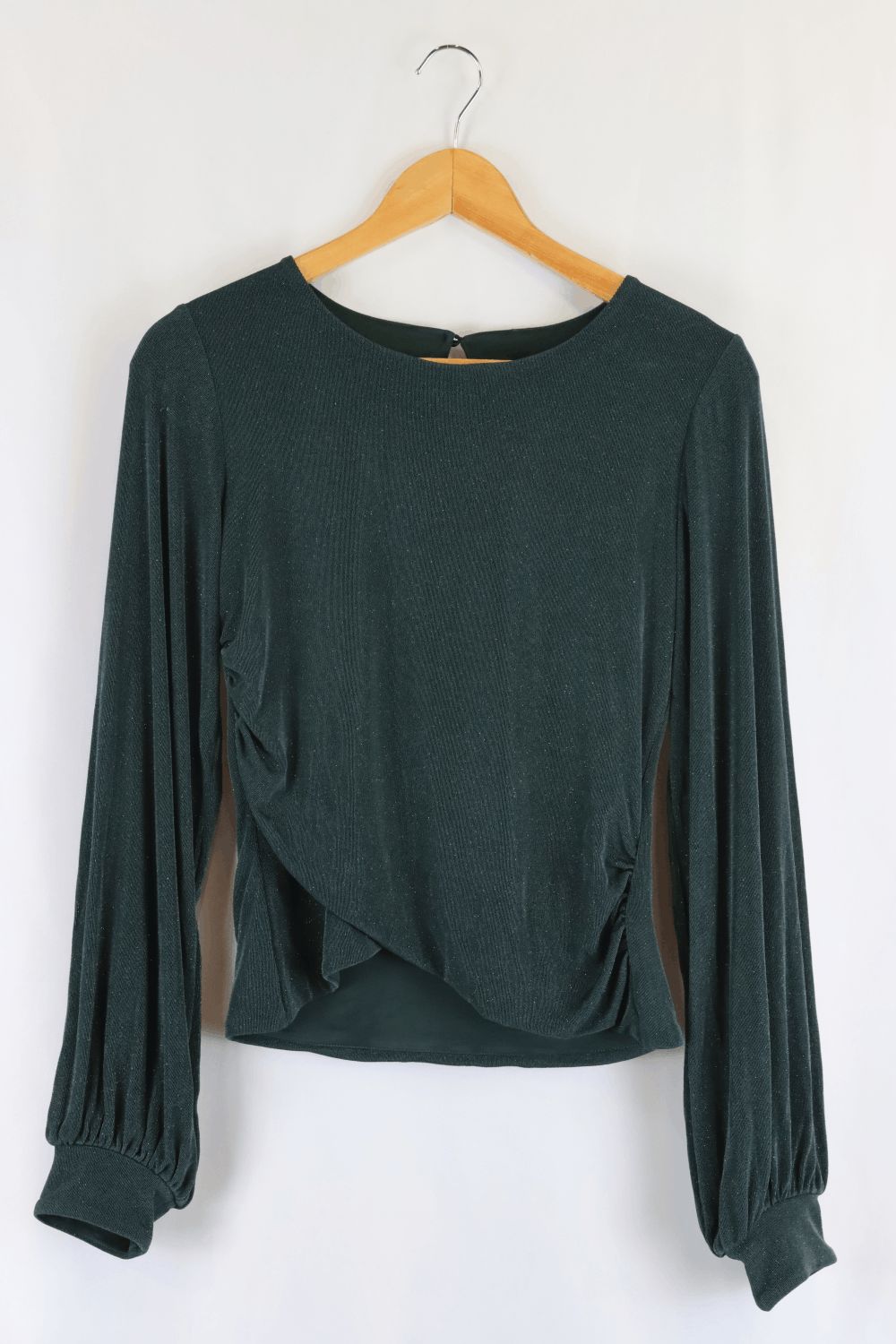 Forever New Green Sparkle Top S