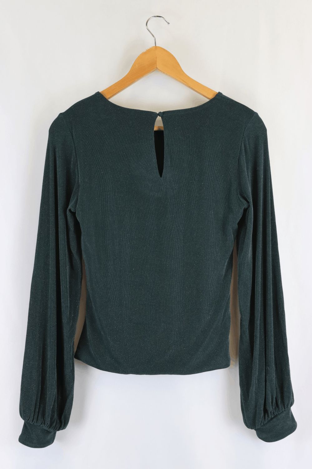 Forever New Green Sparkle Top S