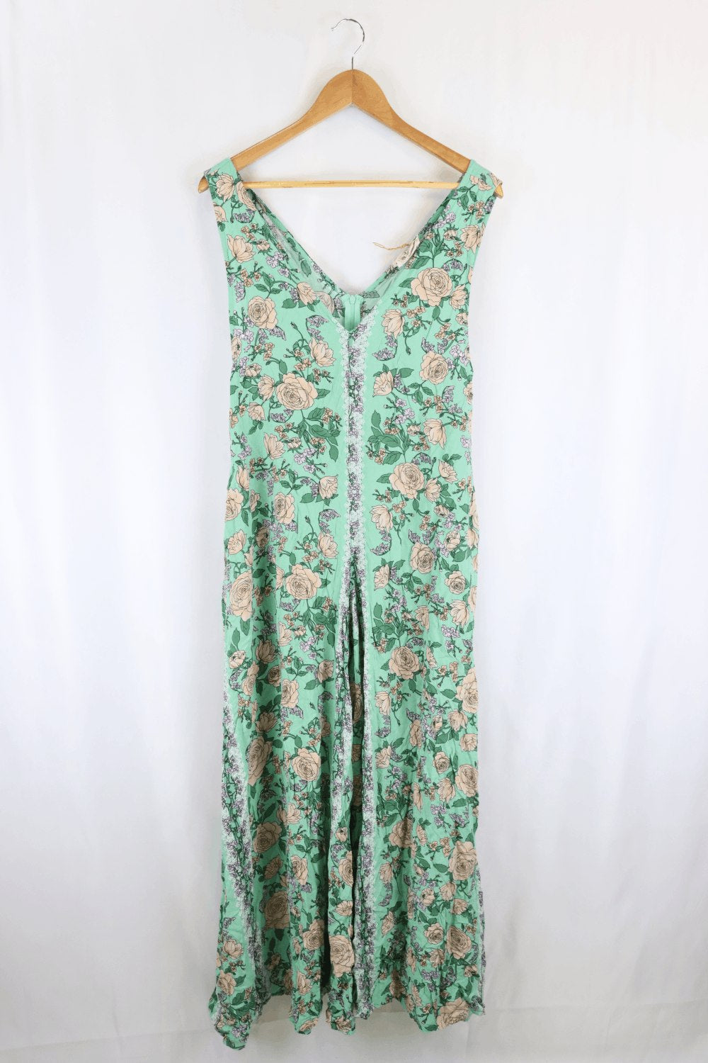 Jaase Green Floral Dress M