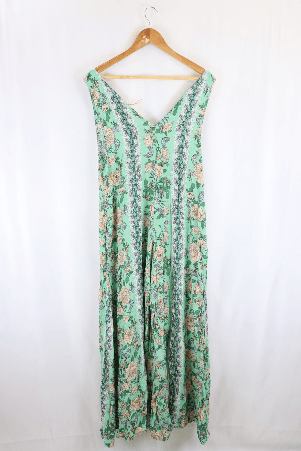 Jaase Green Floral Dress M
