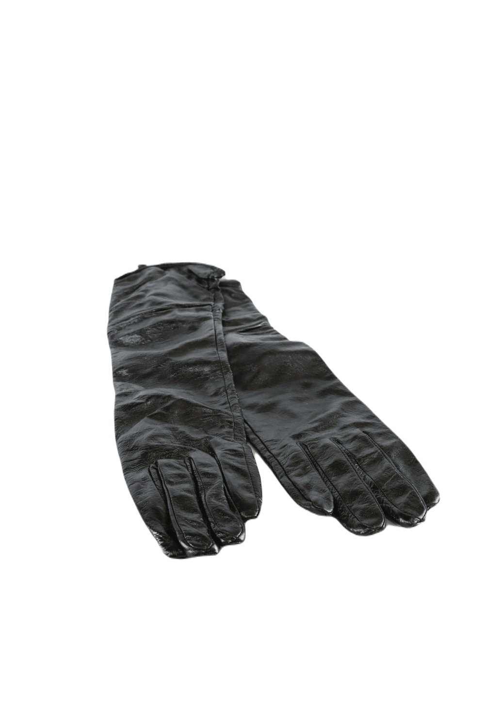 Boutique Black Faux Leather Gloves