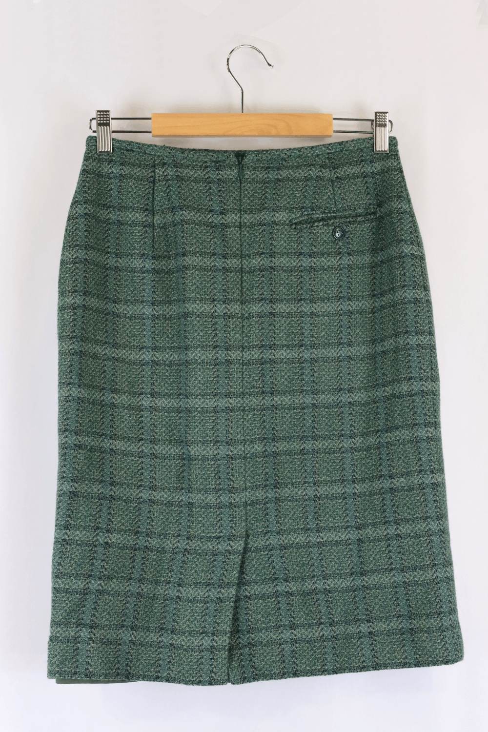 Jones New York Tweed Skirt Green 8