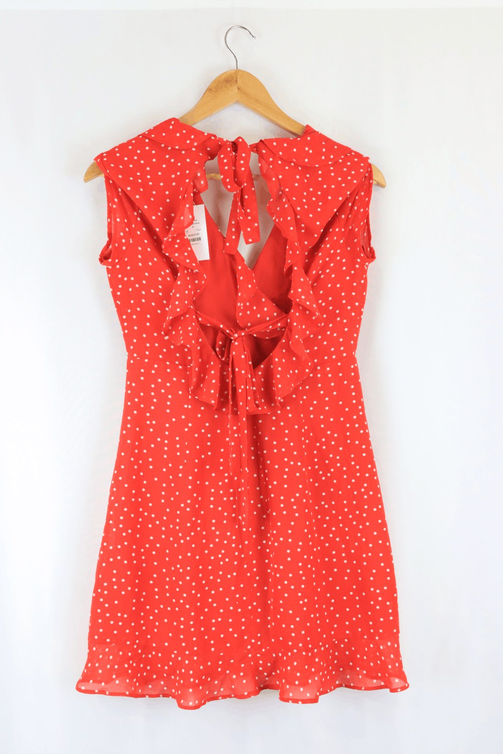 Bardot Red Polka Dot Dress 10