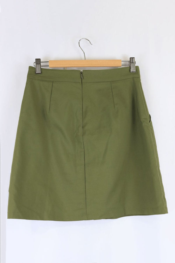 Portmans Green Skirt 8 - Reluv Clothing Australia