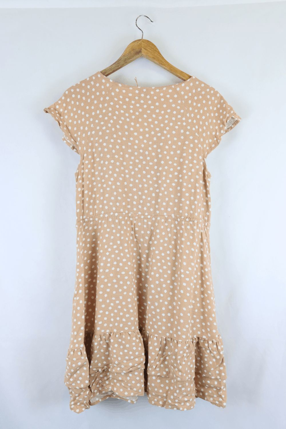 Sunny Girl Brown And White Polka Dot Dress 10