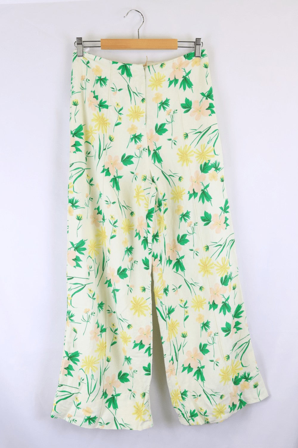 Mon Renn Green Floral Pants 10