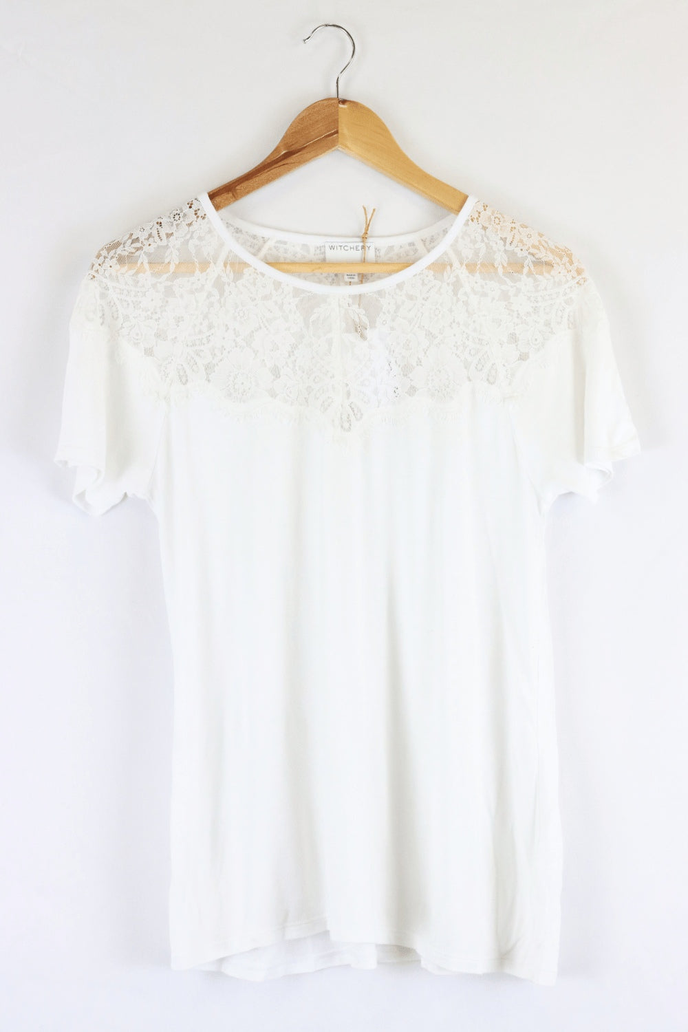 Witchery White Top With Lace S