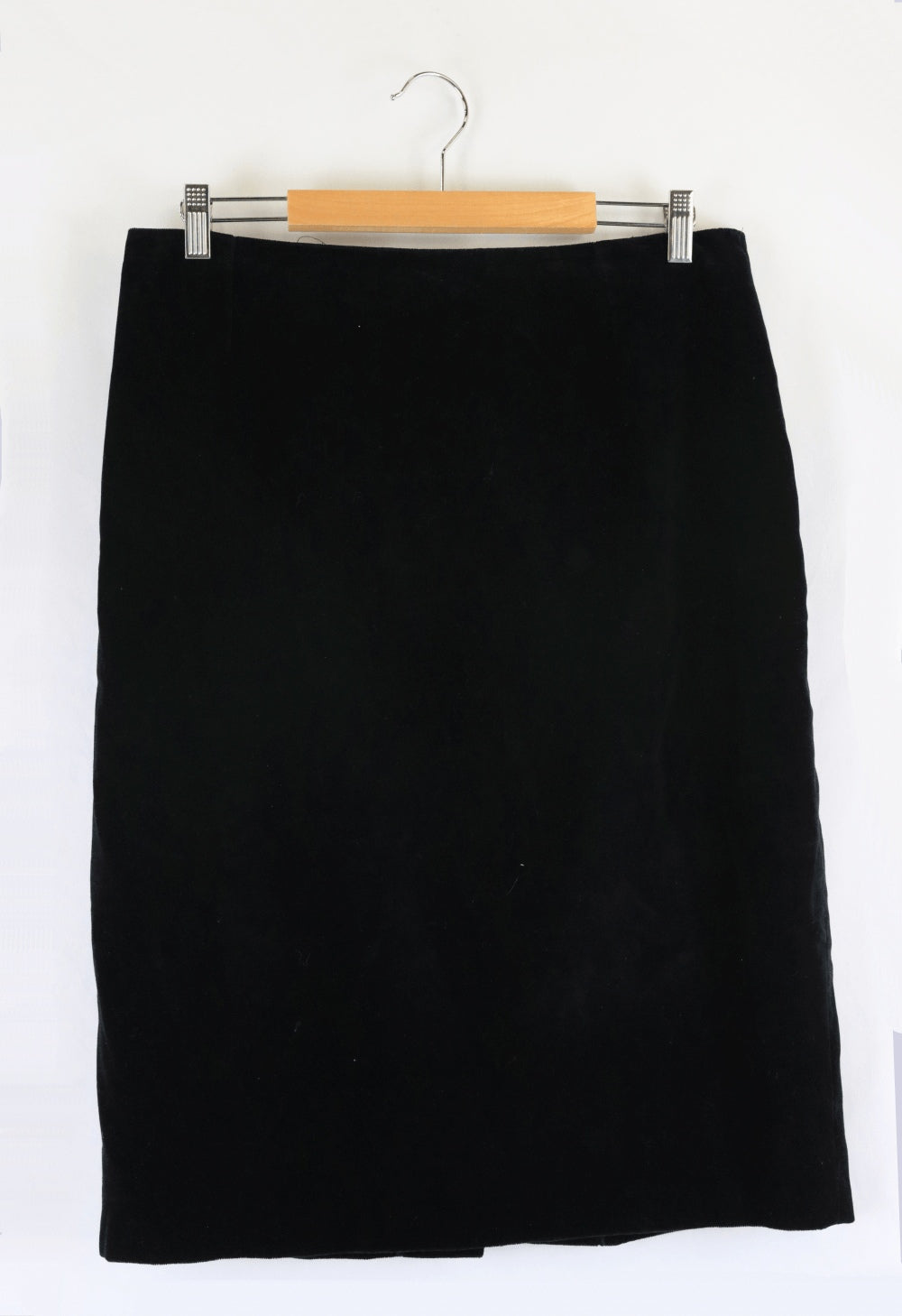 Nanny Blue Black Velvet Skirt S
