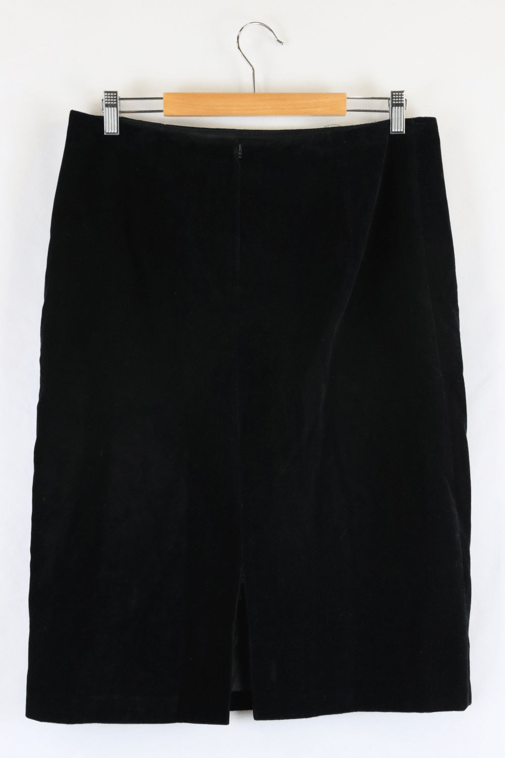 Nanny Blue Black Velvet Skirt S