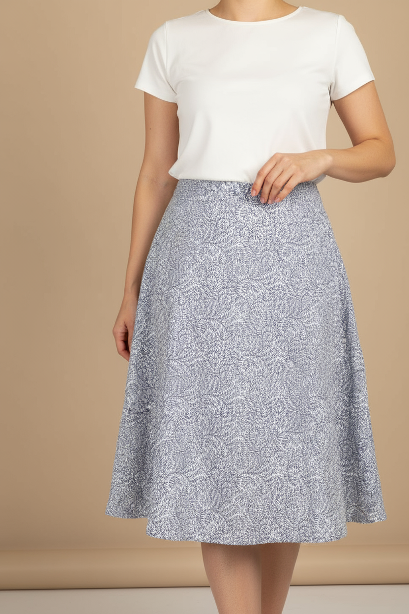 Sportscraft Blue And White Skirt 14