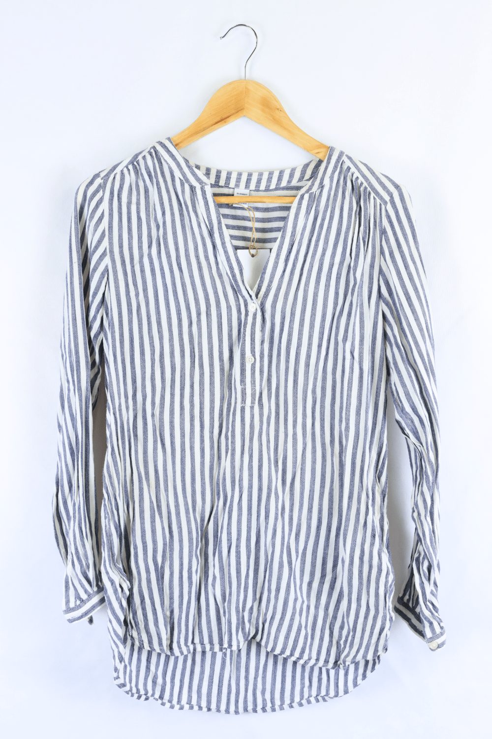 Old Navy Blue And White Striped Top M