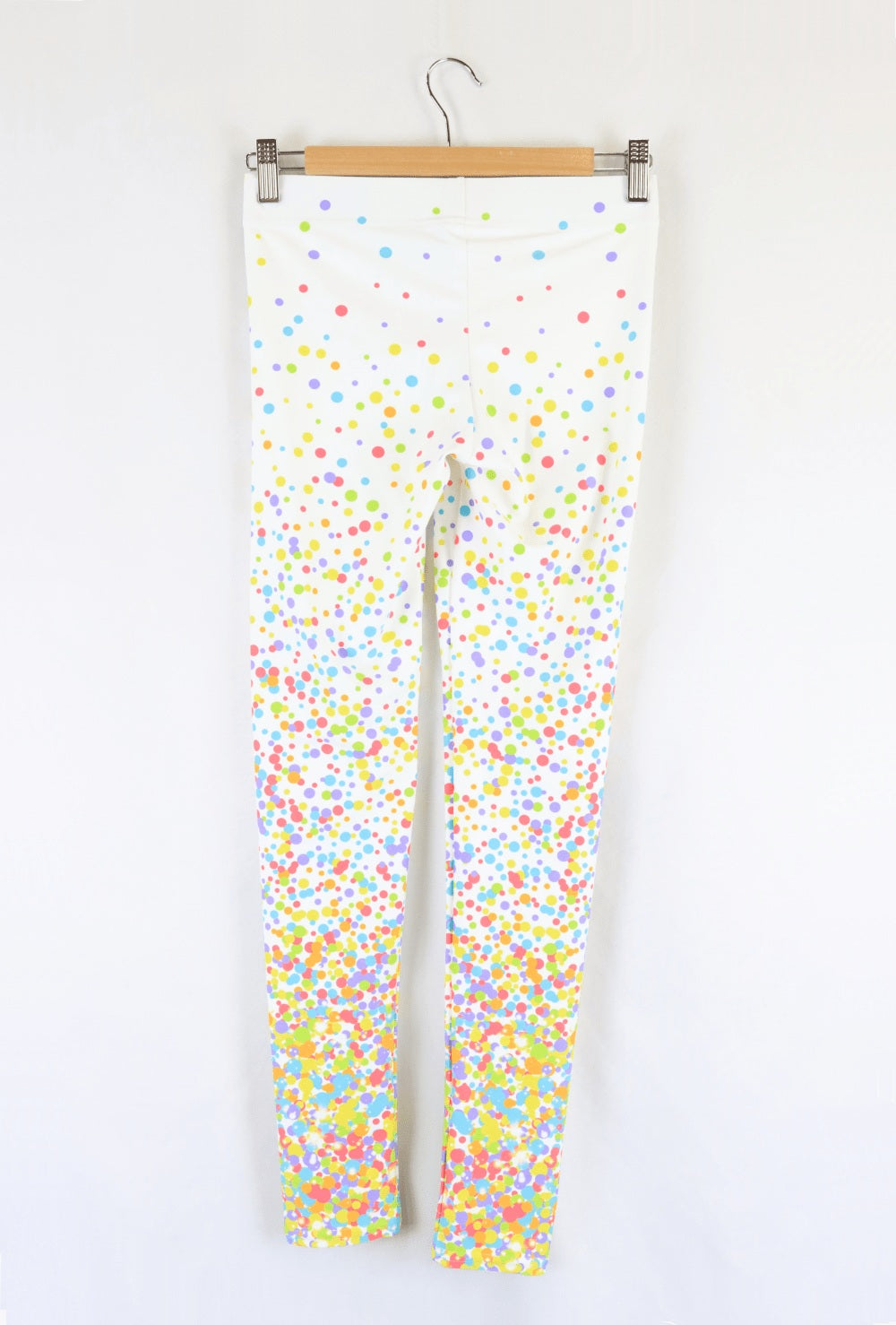 Fiercepulse Multi Coloured Polka Dot Leggings S - Reluv Clothing Australia