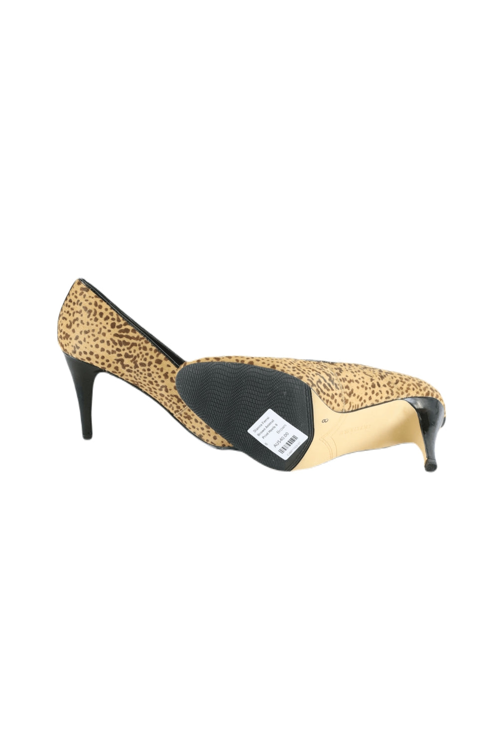 Diana Ferrari Brown Animal Print Heels 8 Reluv Clothing Australia